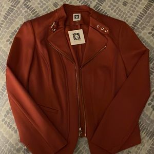 Anne Klein Short Cinnamon Jacket unlined Size Medium (NWT)